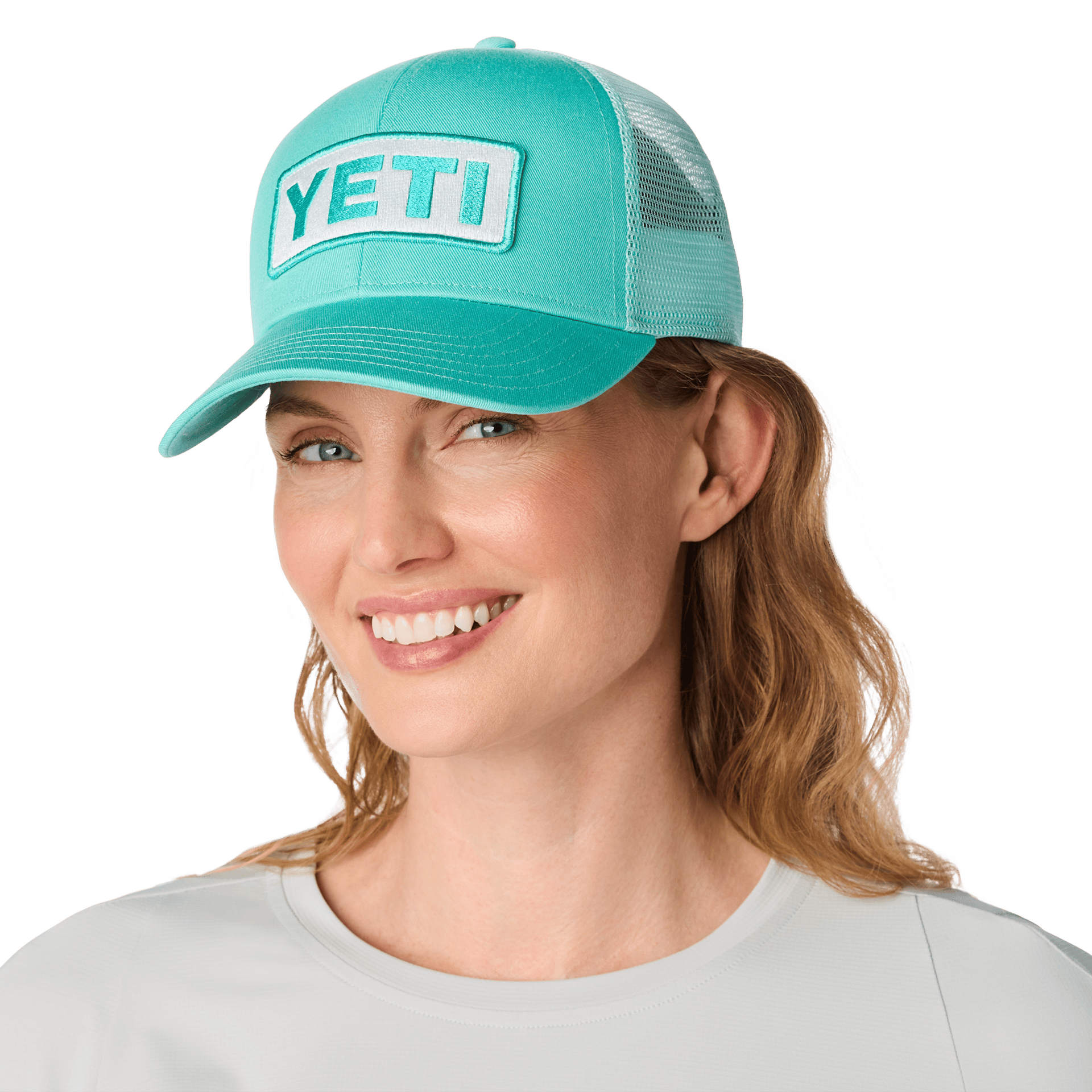 YETI Logo Badge Mid Pro Trucker Hat - Preferred Pickzr