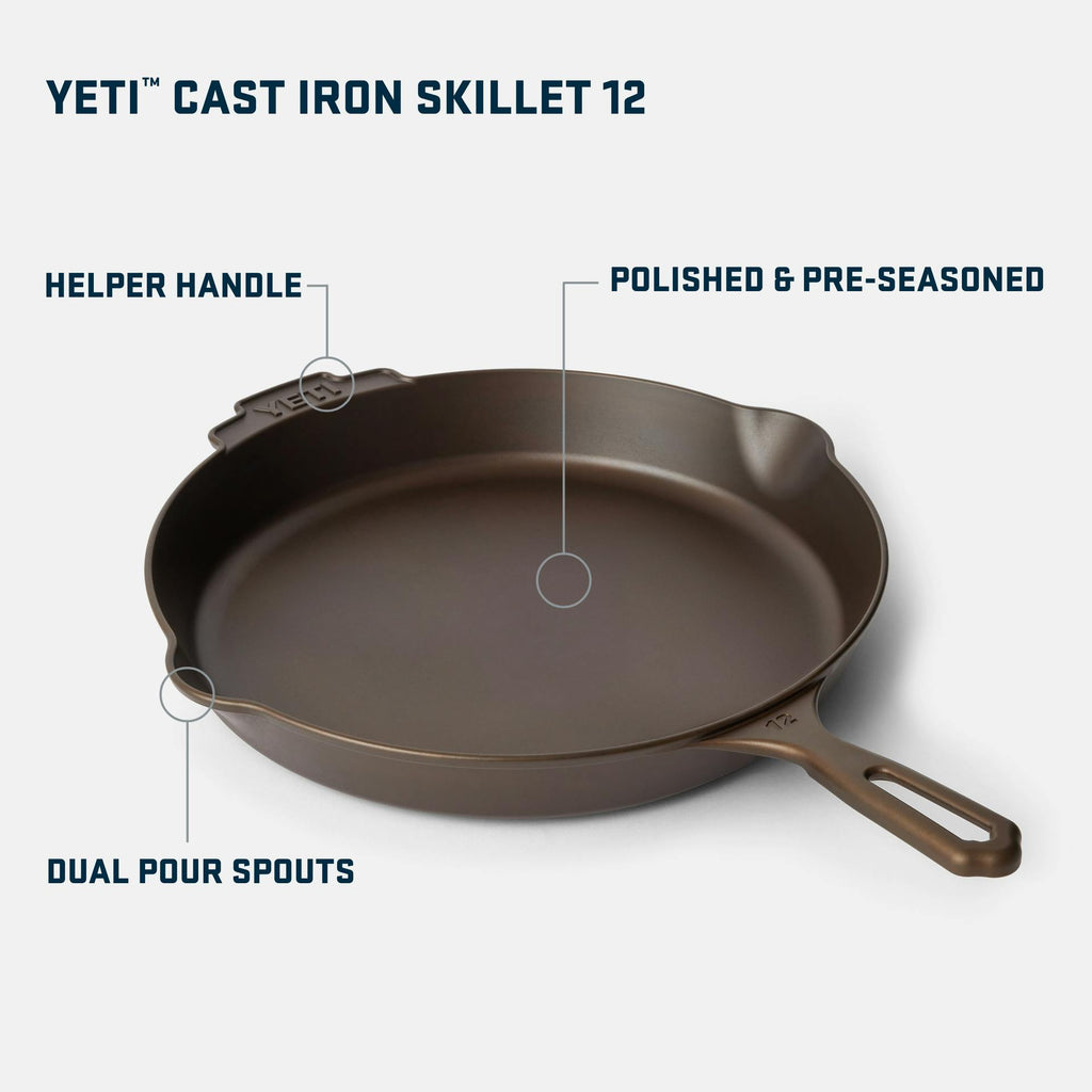 YETI Cast Iron Skillet 12 - Preferred Pick 5K