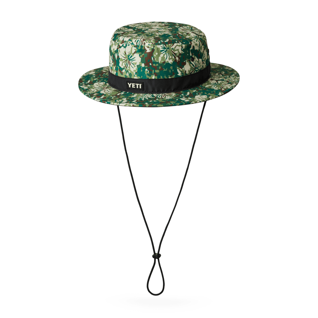 Hibiscus Print YETI Logo Boonie Hat - Preferred Pickyb