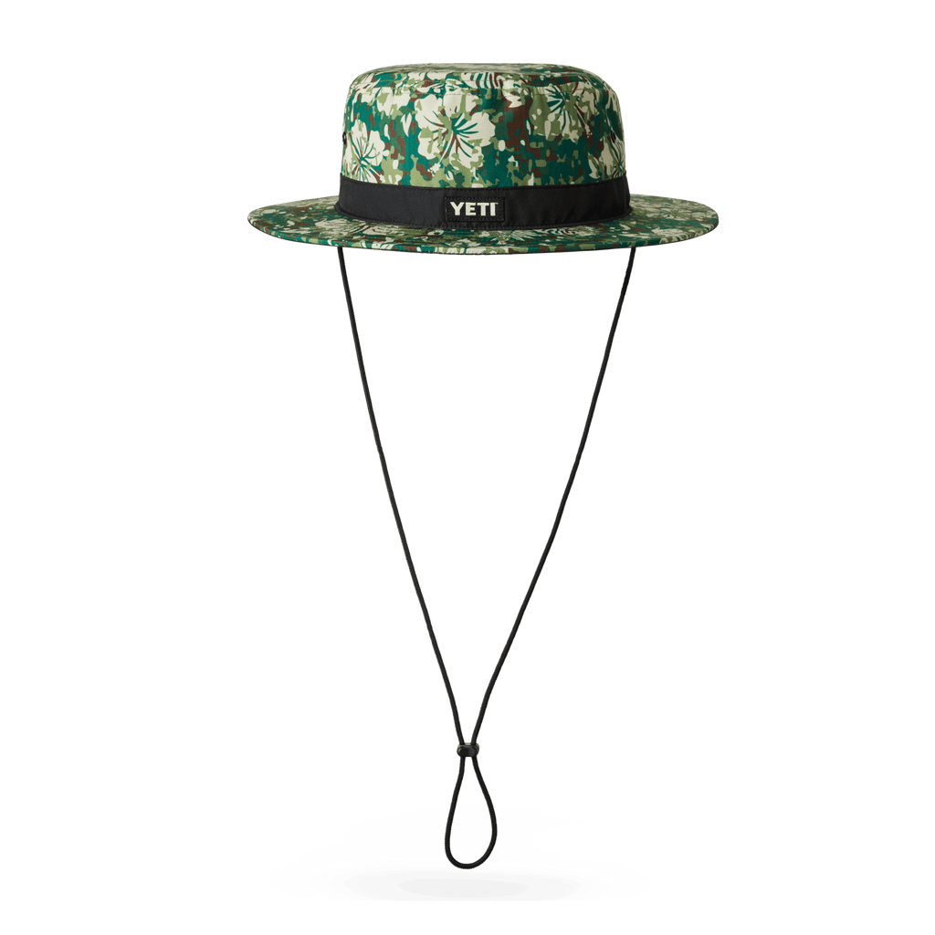 Hibiscus Print YETI Logo Boonie Hat - Preferred Pickyb