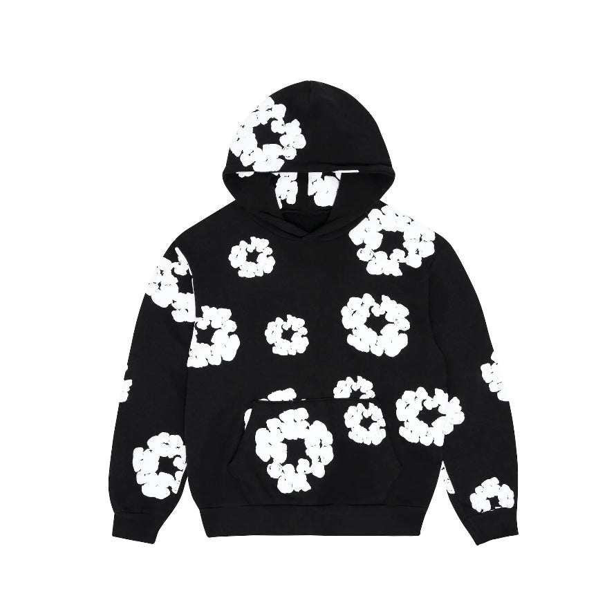 Denim Tears Cotton Wreath Hoodie Black