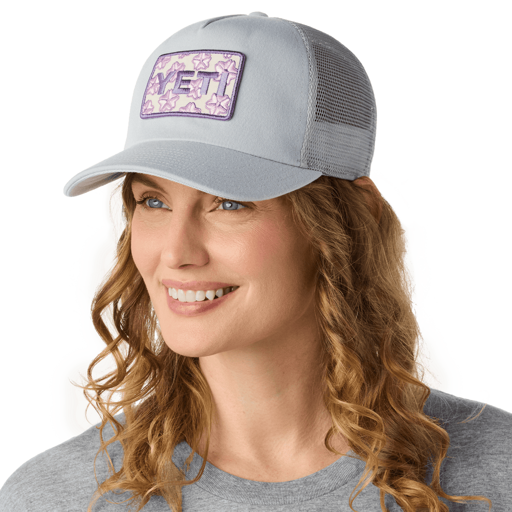 YETI Badge Cherry Blossom Trucker Hat - Preferred Pick Tt