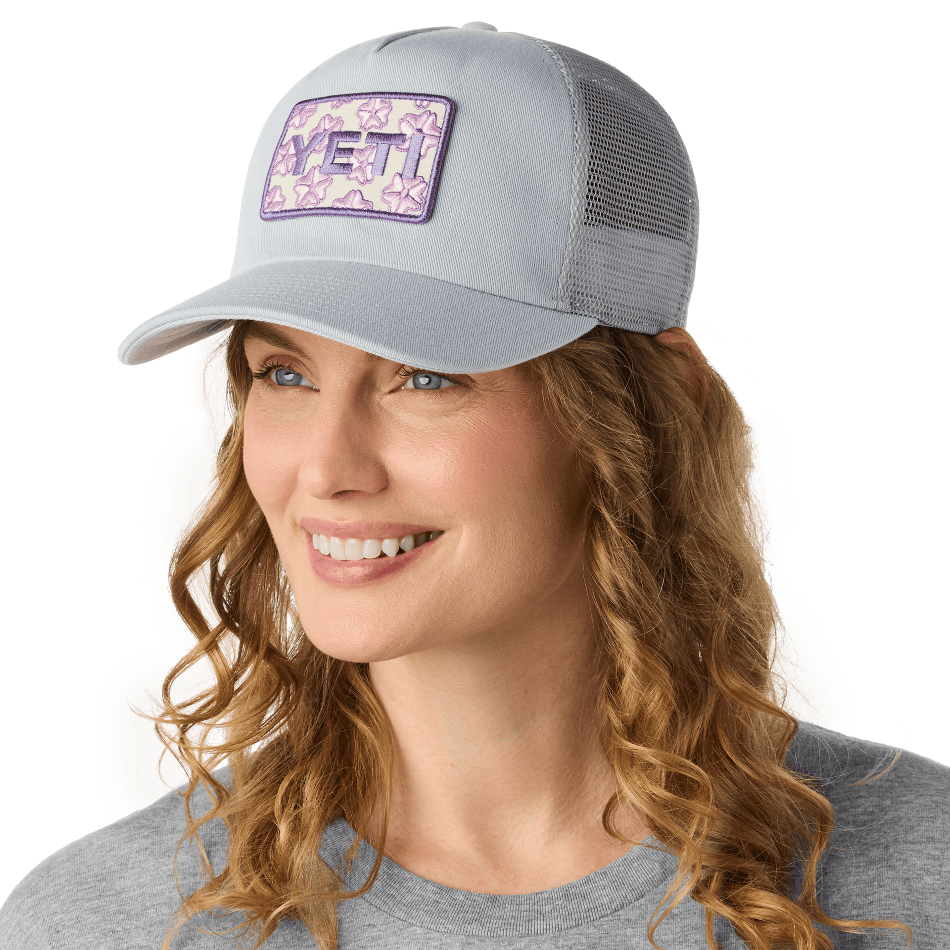 YETI Badge Cherry Blossom Trucker Hat - Preferred Pick Tt