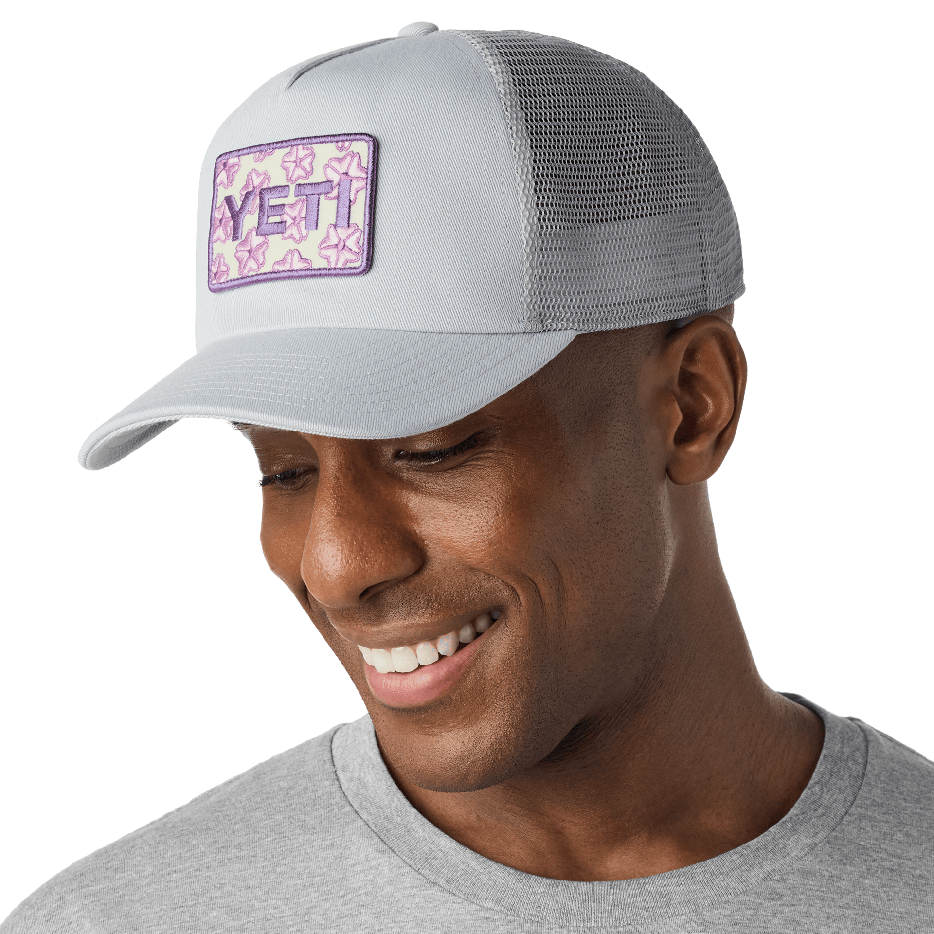 YETI Badge Cherry Blossom Trucker Hat - Preferred Pick Tt
