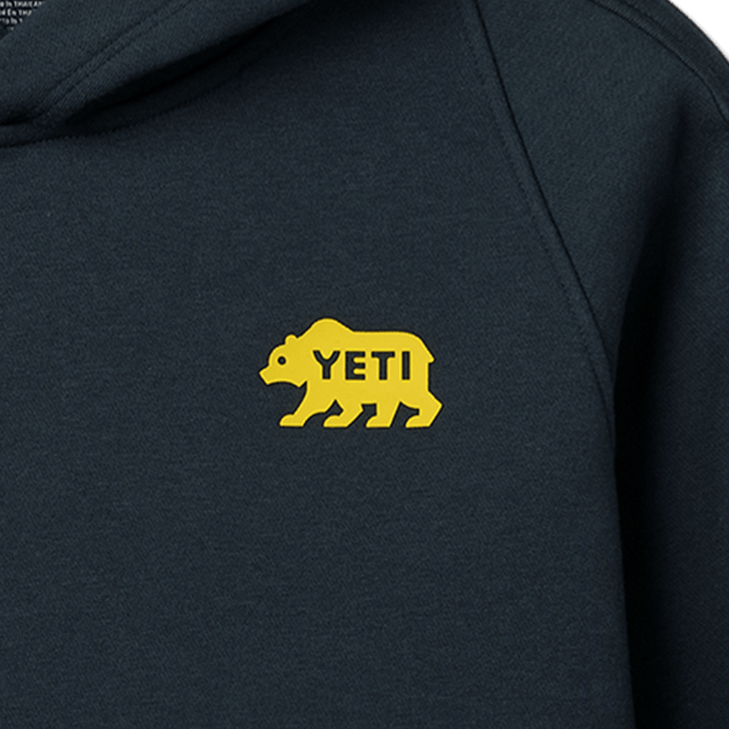 YETI Bear Badge Kids' Fleece Hoodie - Preferred Pick0x