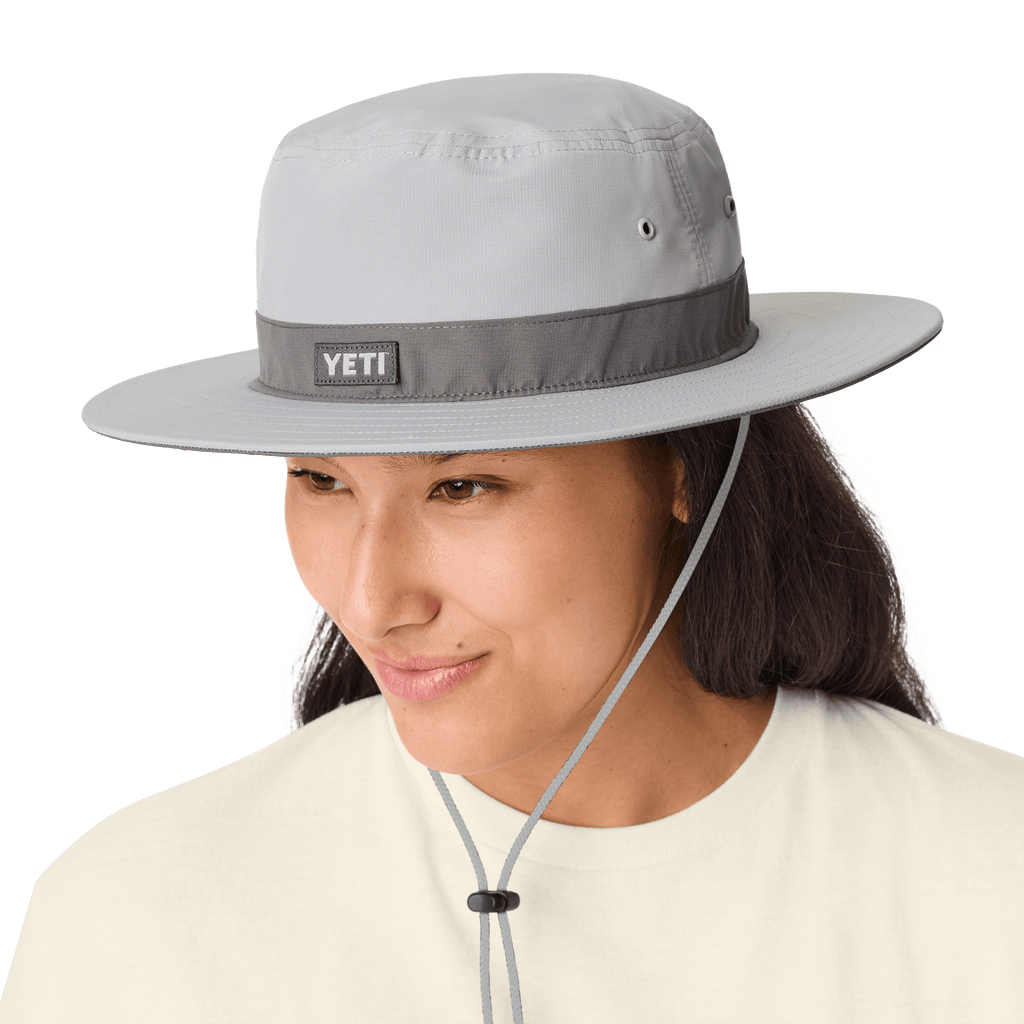 YETI Logo Solid Gray Boonie Hat - Preferred Pick0u